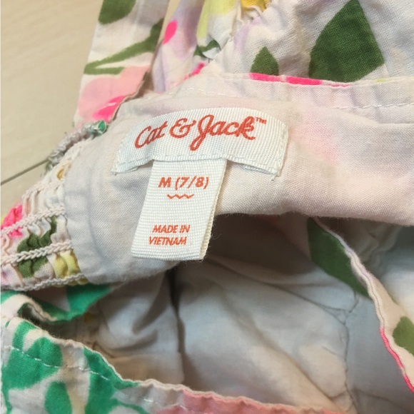 🌸💐Girls Cat and Jack Colorful Spring Cute Buttoned flower dress - Picture 3 of 6